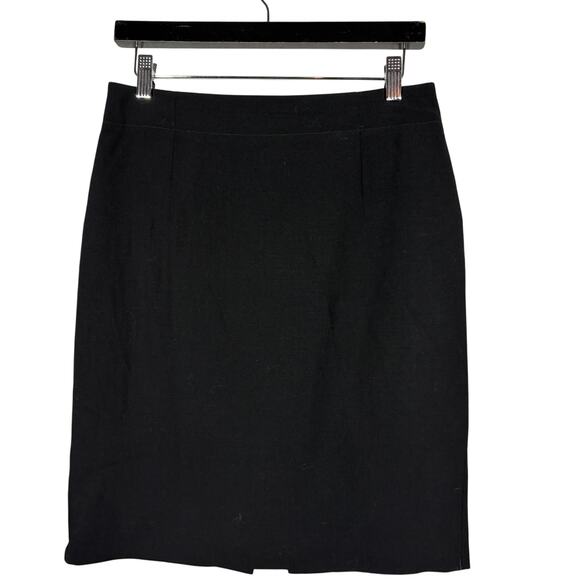 Banana Republic Pencil Skirt Career Casual Black Knee Length - 6 - Picture 1 of 4